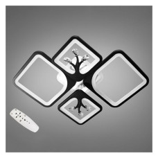 Люстра LED Diasha світлодіодна 110Вт 12х49х68см 8157/2 плюс 2BK LED 3color dimmer чорний