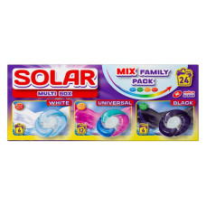 Капсули для прання Solar MULTI BOX 24шт