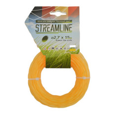 Волосінь для тримера Streamline 2.7мм 15м кручений овал 10 плюс 1 11шт