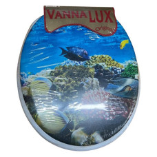 Сидіння для унітазу м'яке Vanna Lux біле