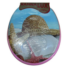 Сидіння для унітазу м'яке Vanna Lux рожеве