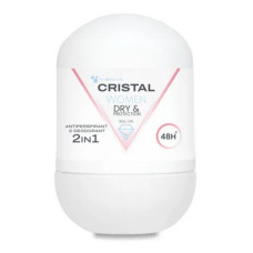 Антиперспірант Cristal кульковий 2в1 із солями алюмінію 50мл