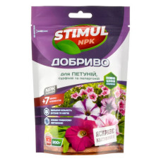 Добриво комплексне Stimul NPK для петуній та пеларгоній дой-пак 200г