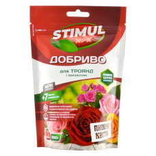 Добриво комплексне Stimul NPK для троянд та хризантем дой-пак 200г