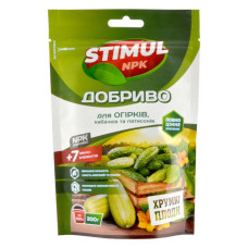 Добриво комплексне Stimul NPK для огірків кабачків та патисонів дой-пак 200г
