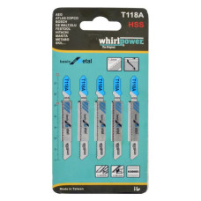 Пилки для електро лобзика Whirpower T118А 5шт
