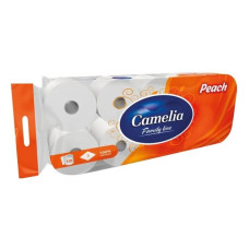 Папір туалетний Camelia Персик 3шар 10шт Папір туалетний Camelia Персик 3шар 10шт