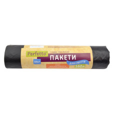 Пакет поліетиленовий Perfetto для сміття 160л рулон 10шт Пакет поліетиленовий Perfetto для сміття 160л рулон 10шт
