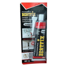 Силікон Bestfix універсальний санітарний 80г білий