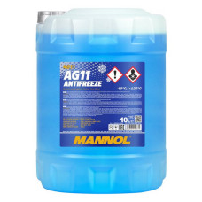 Антифриз Mannol MN Antifreeze AG 11-40 Longterm 10л синій