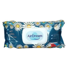 Вологі серветки Air Dream пластиковий клапан 120шт