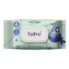 Серветки вологі медичні Salve 72шт