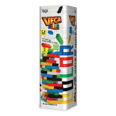 Гра настільна Дженга Vega Color GVC-01 100х100х300мм 54 бруска
