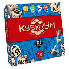 Гра настільна КубикУм G-KU-01 кубики-12 фішки 100 картка-органайзер 1шт піс.годинник 1шт