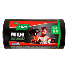 Пакети для сміття Fino міцні 60л 40шт