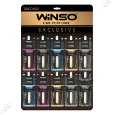 Ароматизатор Winso целюлозний з капсулою Turbo Exclusive дисплей MIX 30 шт