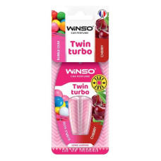 Ароматизатор Winso із подвійною капсулою Twin Turbo Bubble Gum and Cherry Ароматизатор Winso із подвійною капсулою Twin Turbo Bubble Gum and Cherry