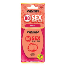Ароматизатор целюлозний Winso NO Sex in my car PEACH