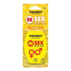 Ароматизатор целюлозний Winso NO Sex in my car VANILLA