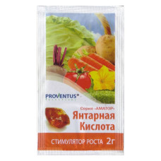 Водорозчинне добриво Proventus янтарна кислота-стимулятор плодотворення 10г