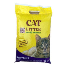 Бентонітовий наповнювач Cat Litter для котячих туалетів середній 5кг