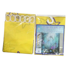 Штора для ванної кімнати SHOWER CURTAIN з водовідштовхувальною пропиткою 180x180см жовта
