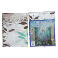 Штора для ванної кімнати SHOWER CURTAIN з водовідштовхувальною пропиткою 180x180см асорті