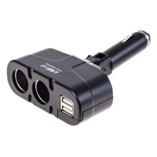 Розгалужувач прикурювача Voin WF-0668/003 2 виходи плюс 2USB 1500mA/запобіжник змін кут
