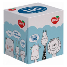 Серветки косметичні Ruta Kids куб 2 шари 100 листів