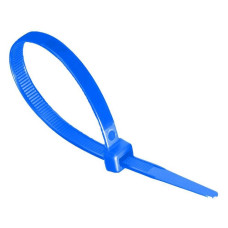 Кабельна стяжка замикається Takel 2.5x150мм 3x150 100шт синя