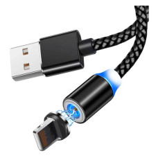 Магнітний кабель Aspor 360 Pro Lightning 1м чорний