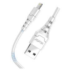 Кабель Aspor A101 Lightning 3А 1м білий