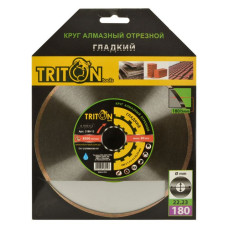 Коло алмазне Triton-tools відрізне гладке 180х1.6х5х22.25 Коло алмазне Triton-tools відрізне гладке 180х1.6х5х22.25