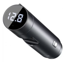 FM-трансмітер Baseus Energy Column Car Wireless MP3 Charger PPS Quick Charger-English сірий