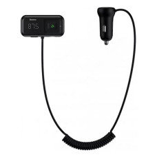 FM-трансмітер Baseus T typed S-16 wireless MP3 car charger чорний