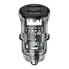 Автомобільний зарядний пристрій Usams CC162 C31 15W 2USB чорний Автомобільний зарядний пристрій Usams CC162 C31 15W 2USB чорний