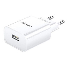Мережевий зарядний пристрій Usams CC075 T18 2.4A 1USB білий Мережевий зарядний пристрій Usams CC075 T18 2.4A 1USB білий