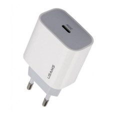 Мережевий зарядний пристрій Usams CC118 T34 20W USB Type-C білий Мережевий зарядний пристрій Usams CC118 T34 20W USB Type-C білий