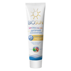 Сонцезахисний дитячий крем Bioton BioSun SPF 45 120мл