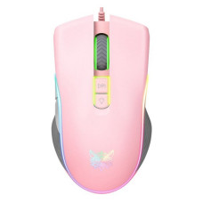 Комп'ютерна провідна мишка Onikuma CW908 рожева