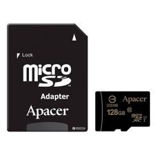 Карта пам'яті Apacer 128GB MicroSD Class 10 плюс SD Adapter