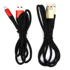 Кабель WUW X138 Micro USB 2.4А 1м 2шт чорний Кабель WUW X138 Micro USB 2.4А 1м 2шт чорний