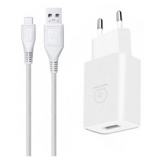 Мережевий зарядний пристрій WUW T28 2.1A 1USB плюс кабель Type-C білий Мережевий зарядний пристрій WUW T28 2.1A 1USB плюс кабель Type-C білий