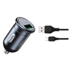 Автомобільний зарядний пристрій XO CC46 1USB плюс кабель Micro чорний Автомобільний зарядний пристрій XO CC46 1USB плюс кабель Micro чорний