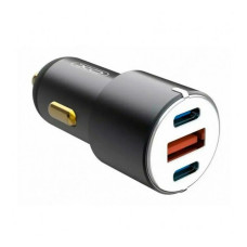 Автомобільний зарядний пристрій XO CC45 1USB плюс 2PD чорний Автомобільний зарядний пристрій XO CC45 1USB плюс 2PD чорний