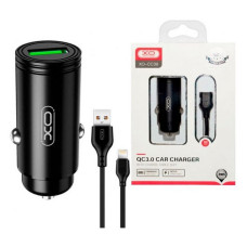 Автомобільний зарядний пристрій XO CC39 1USB плюс кабель Lightning чорний