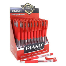 Ручка кулькова Piano PT-350 масляна червона Ручка кулькова Piano PT-350 масляна червона