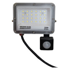 Прожектор LED Techno Systems 20W GOLDEN Slim 220V 2200Lm 6500K IP65 з датчиком руху
