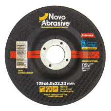 Коло зачистне по металу NovoAbrasive 125x6.0x22мм чашка 10шт Коло зачистне по металу NovoAbrasive 125x6.0x22мм чашка 10шт