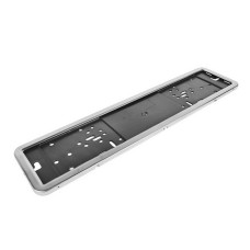 Авторамка номерного знака Elegant 100585 нержавійка срібло(